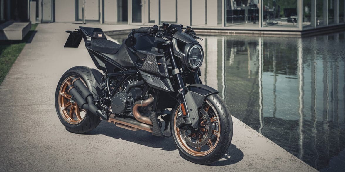 The final round of the KTM/BRABUS collection: The BRABUS 1300 R, Masterpiece Edition. All media provided by KTM's press release, honorable mention to BRABUS.