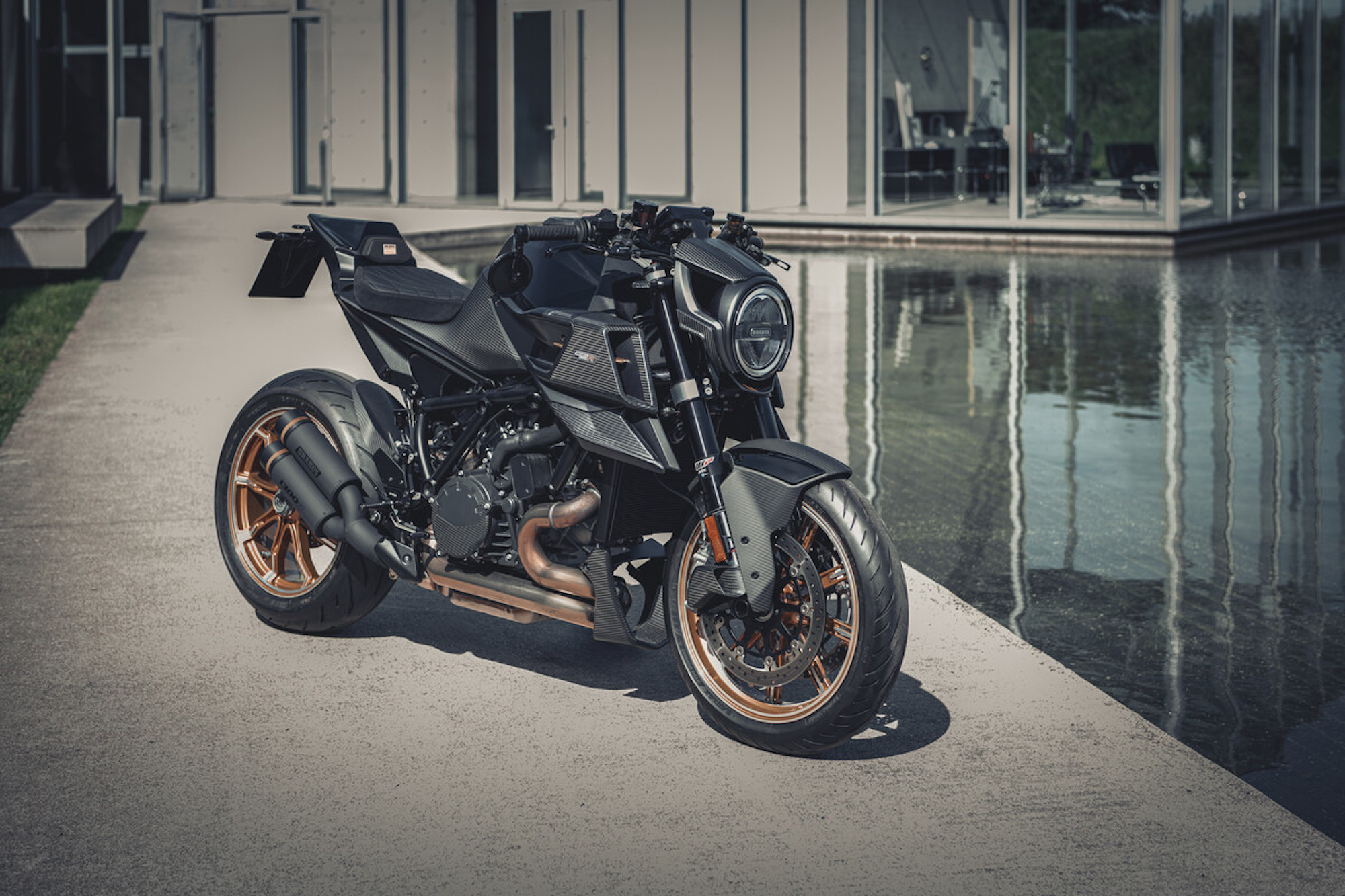 The final round of the KTM/BRABUS collection: The BRABUS 1300 R, Masterpiece Edition. All media provided by KTM's press release, honorable mention to BRABUS.