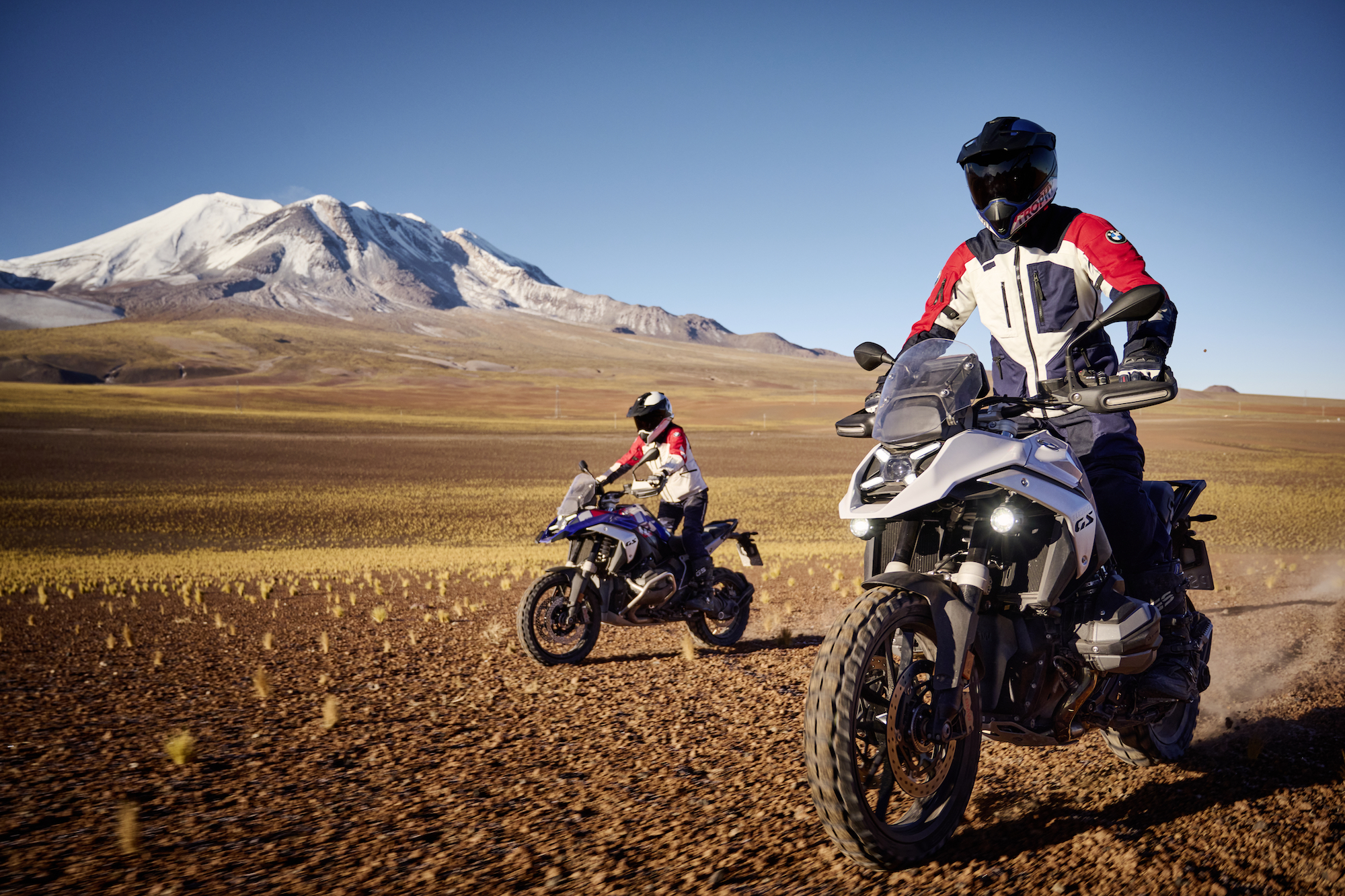A view of BMW's all-new R 1300 GS, which houses the brand's "most powerful boxer ever." All media provided by BMW Motorrad.