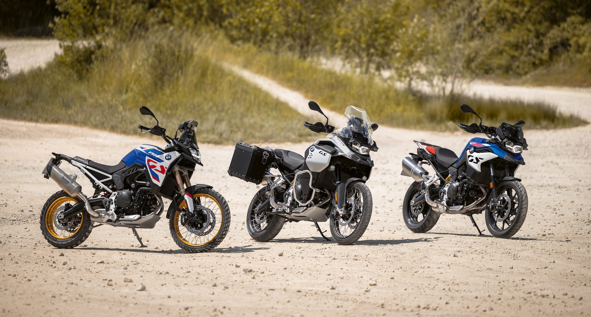 BMW's all-new mid-range touring enduro GS family. Media provided by BMW Motorrad.