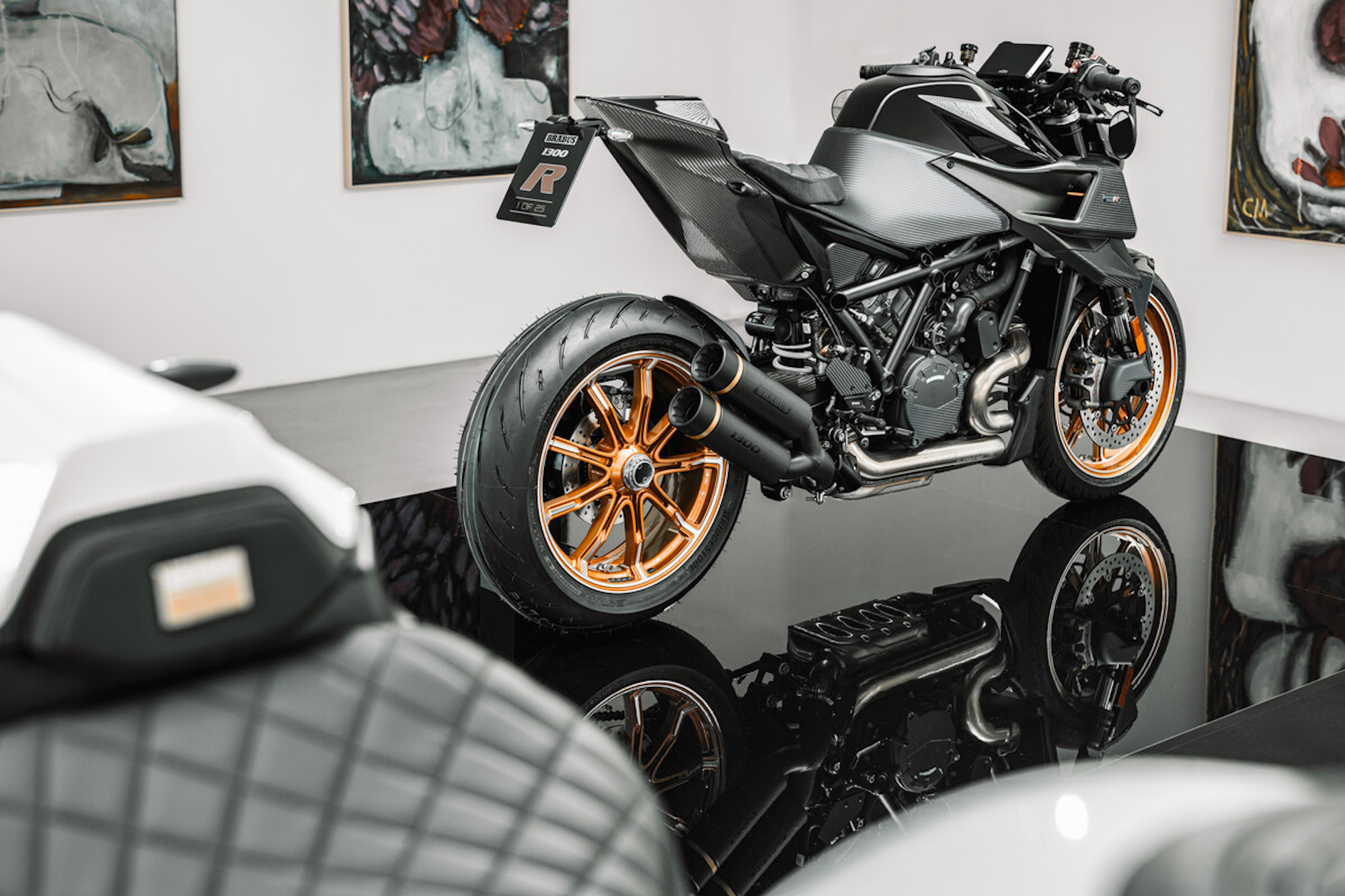 The final round of the KTM/BRABUS collection: The BRABUS 1300 R, Masterpiece Edition. All media provided by KTM's press release, honorable mention to BRABUS.