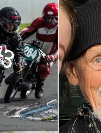 Leslie Harris, the World's Oldest Competitive Motorcycle Racer! Media sourced from the Guinness Book of World Records.