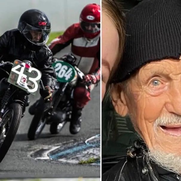 Leslie Harris, the World's Oldest Competitive Motorcycle Racer! Media sourced from the Guinness Book of World Records.