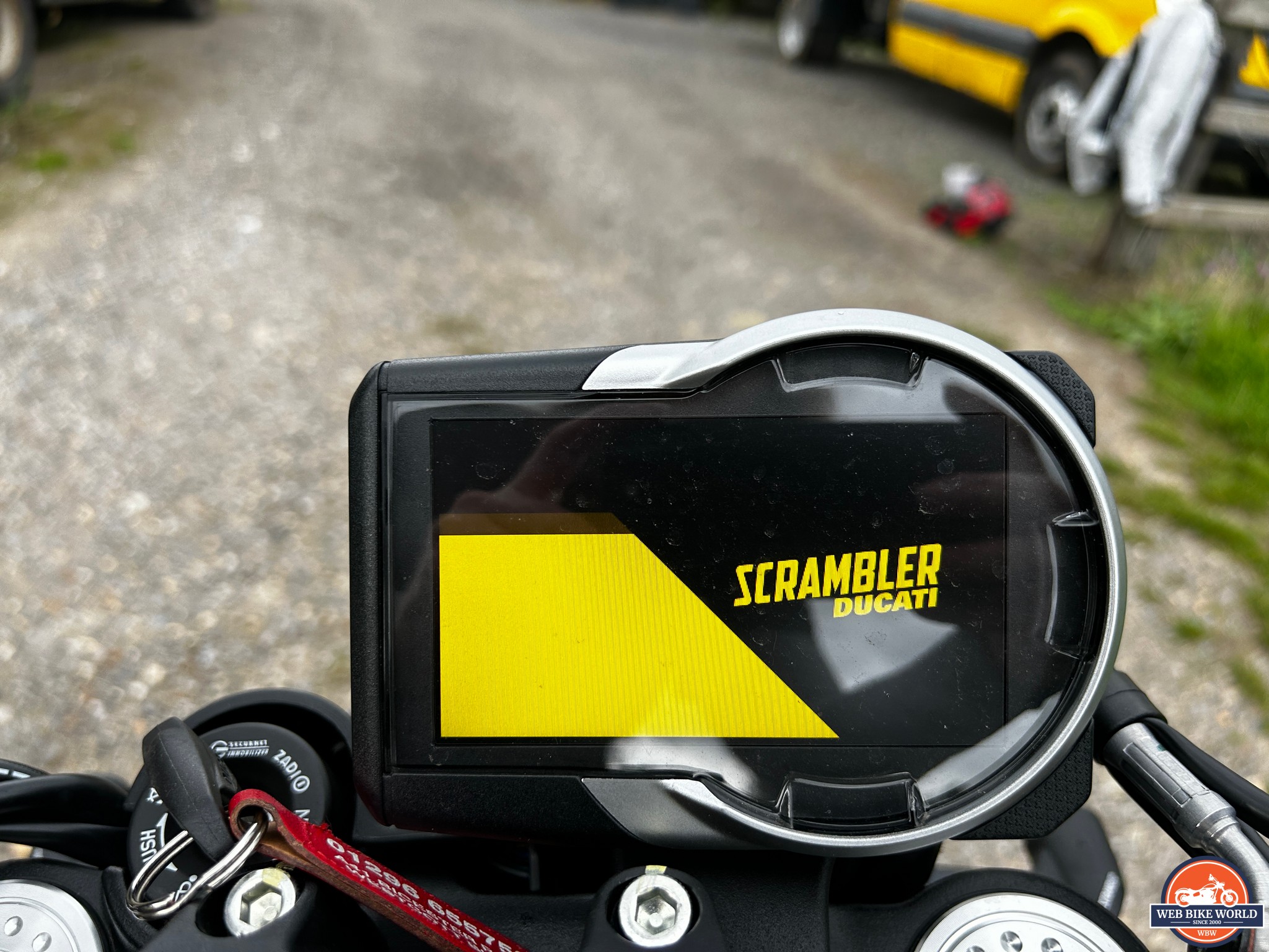 TFT screen on the 2023 Ducati Scrambler Nightshift
