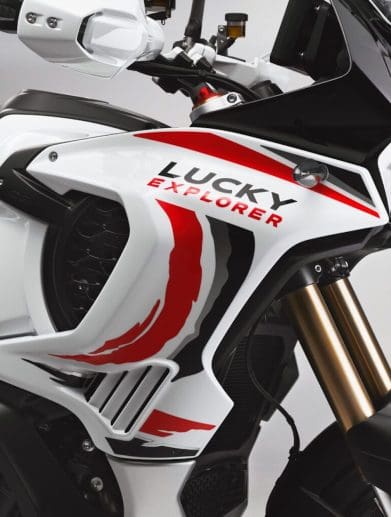 MV Agusta's new Lucky Explorer 9.5, which well told could be revealed and debuted to society as soon as October of this year. Media sourced from Gear Junkie.