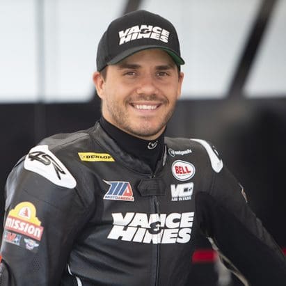 Hayden Gillim, champion of the 2023 MotoAmerica Mission King of the Baggers series. Media sourced from MotoAmerica.