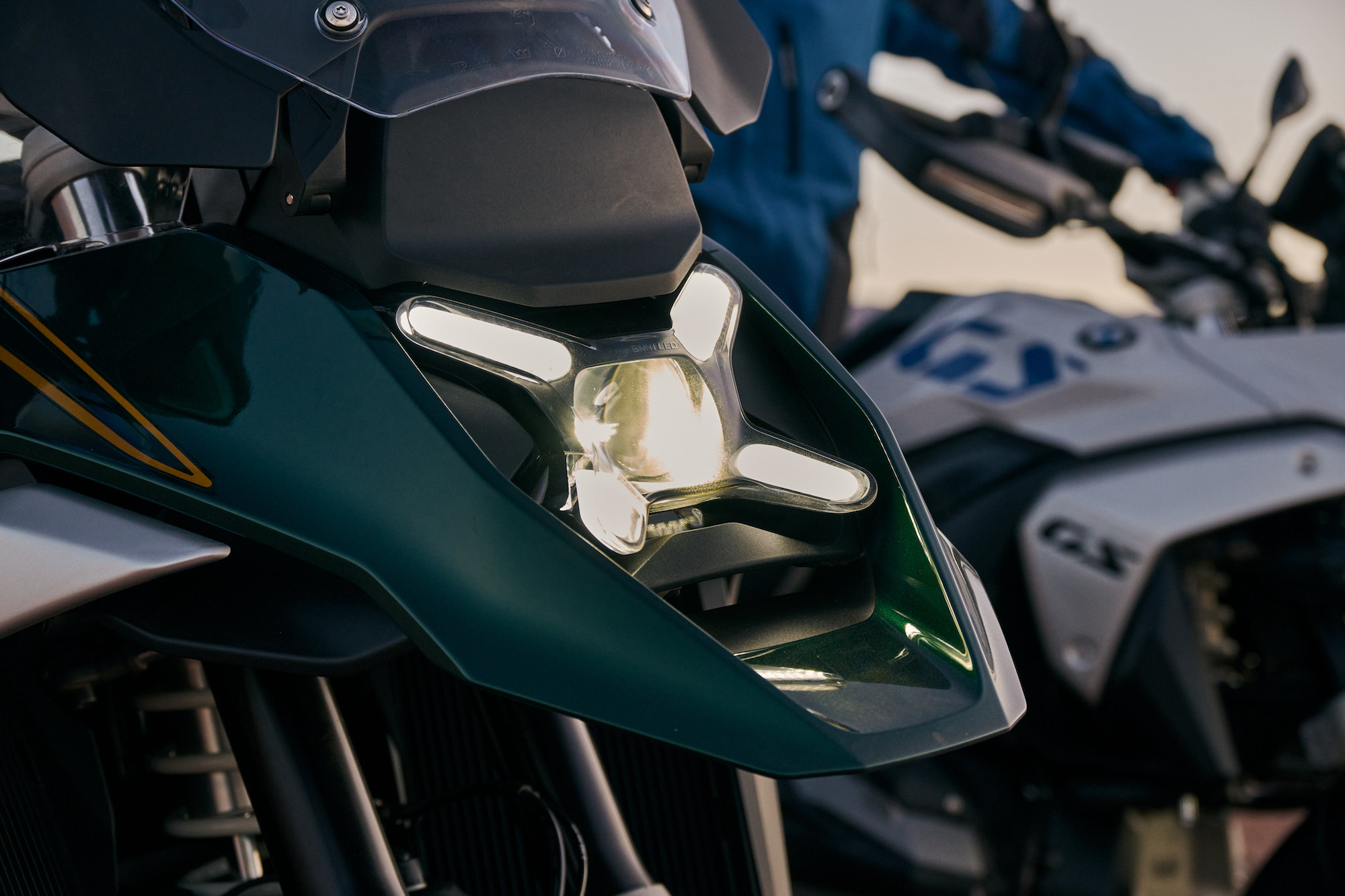 A view of BMW's all-new R 1300 GS, which houses the brand's "most powerful boxer ever." All media provided by BMW Motorrad.