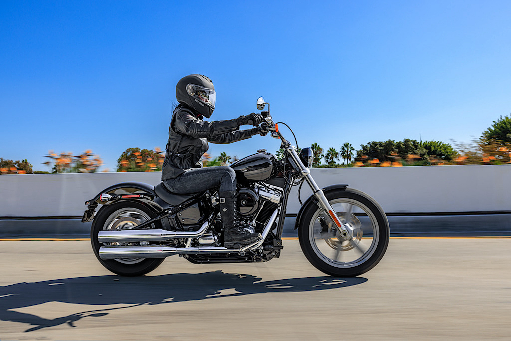 A 2022 Harley Davidson Softail Standard. Media sourced from Harley-Davidson.