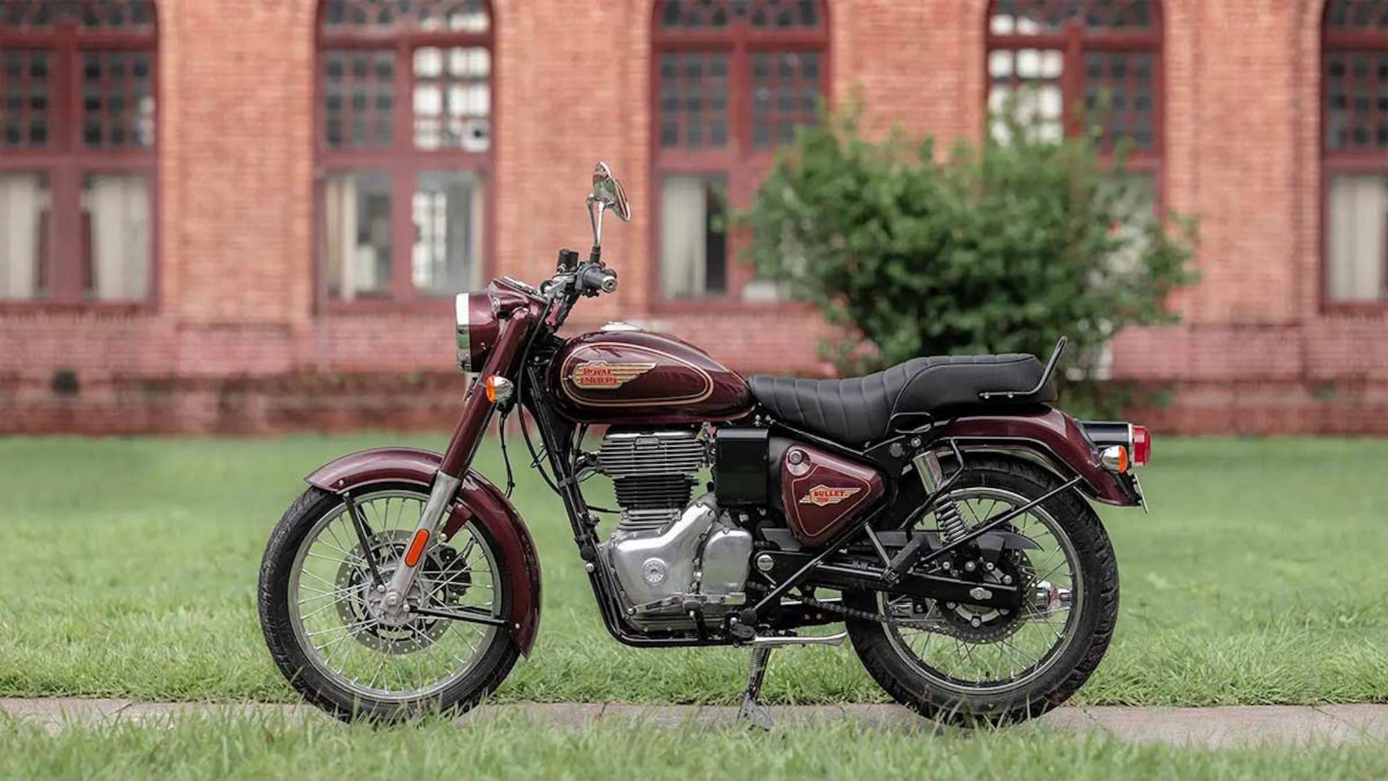 A view of Royal Enfield's all-new Bullet 350. Media sourced from Royal Enfield.