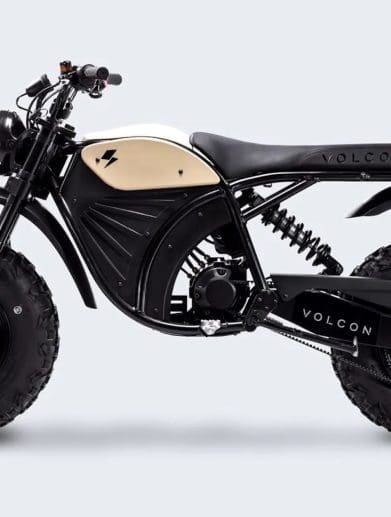 A view of the newest electric off-roading motorcycle from Volvon: The Grunt EVO. Media provided by Volcon.