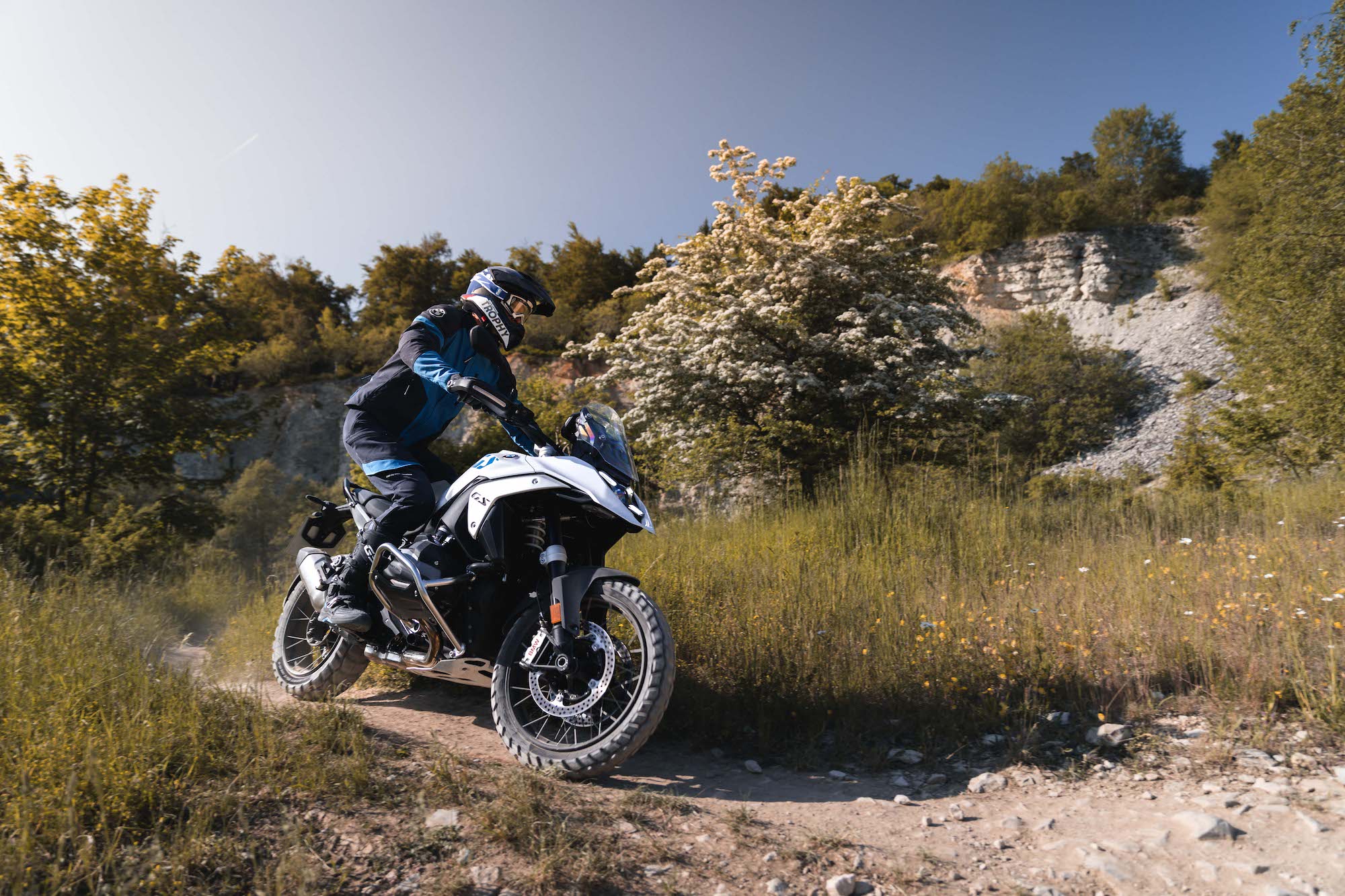 A view of BMW's all-new R 1300 GS, which houses the brand's most powerful boxer ever. All media provided by BMW Motorrad.