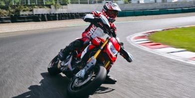 A view of Ducati's current Hypermotard. Media sourced from Ducati.