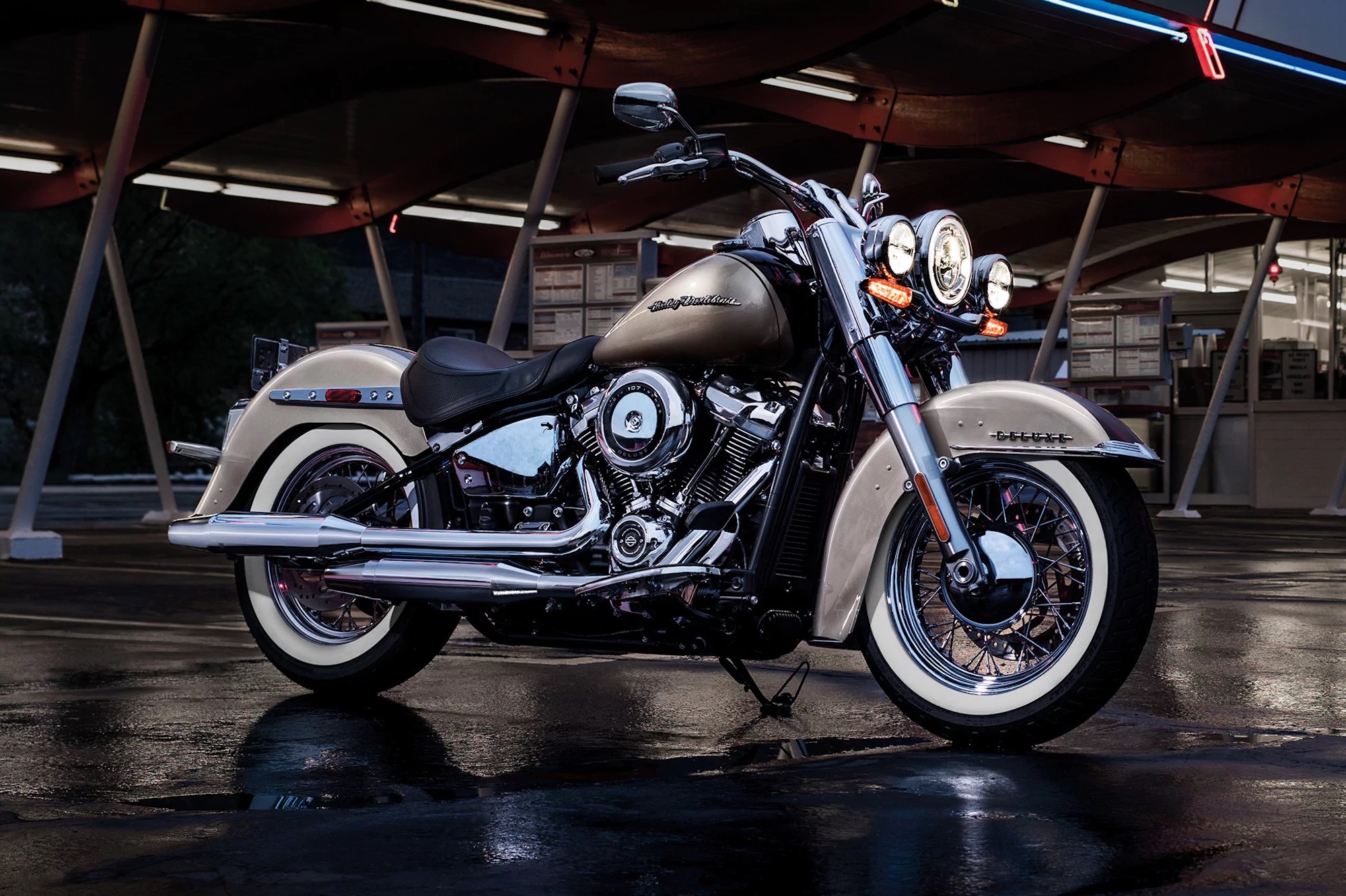 A 2018 Harley-Davidson Softail. Media sourced from Crystal Harley-Davidson.