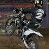 A view of Triumph's new MX 250, ridden out to the finale night of the 2023 SuperMotocross World Championship. Media sourced from Triumph's Youtube Video.