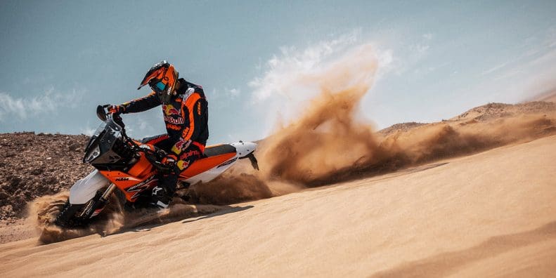 KTM's all-new 2024 890 Adventure R Rally. Media provided by KTM.