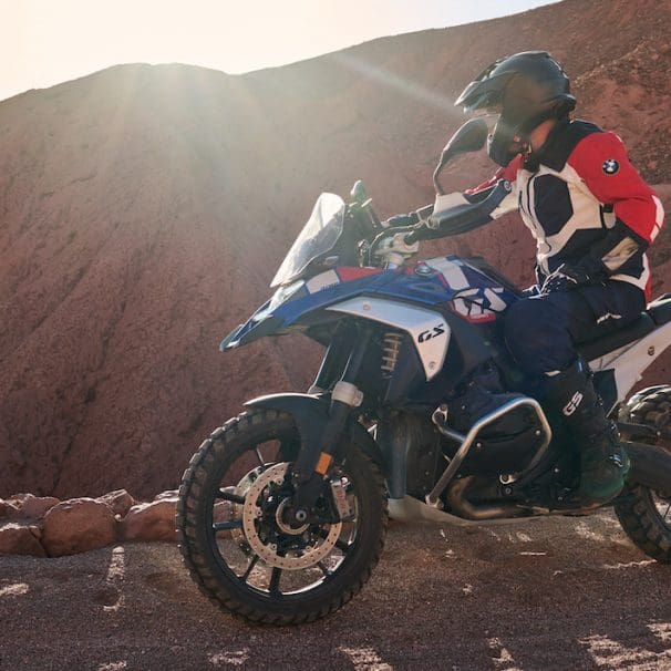 A view of BMW's all-new R 1300 GS, which houses the brand's "most powerful boxer ever." All media provided by BMW Motorrad.