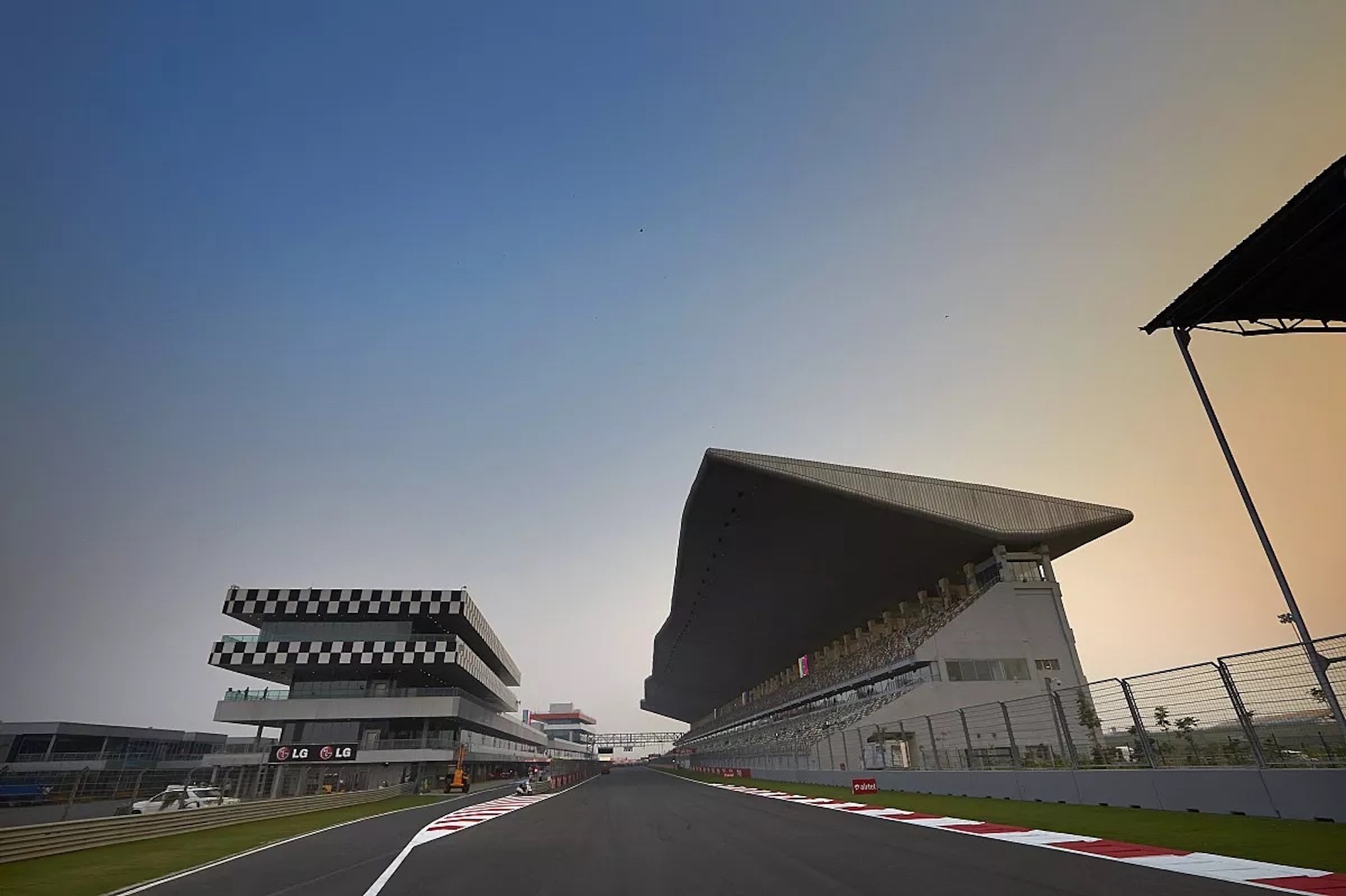A view of the Buddh Circuit, where India's GP will be held this weekend. Media sourced from Motorcycle Sports.