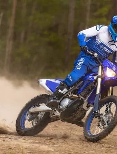 A view of Yamaha's newly-revised 2024 WR450F. Media sourced from DirectMotocross.