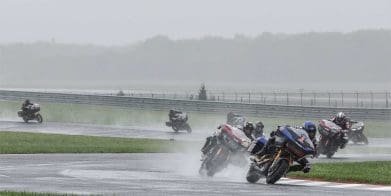 A view of one of the final rounds of the MotoAmerica Mission King of the Baggers series at New Jersey Motorsports Park. Media sourced from MotoAmerica's press release.