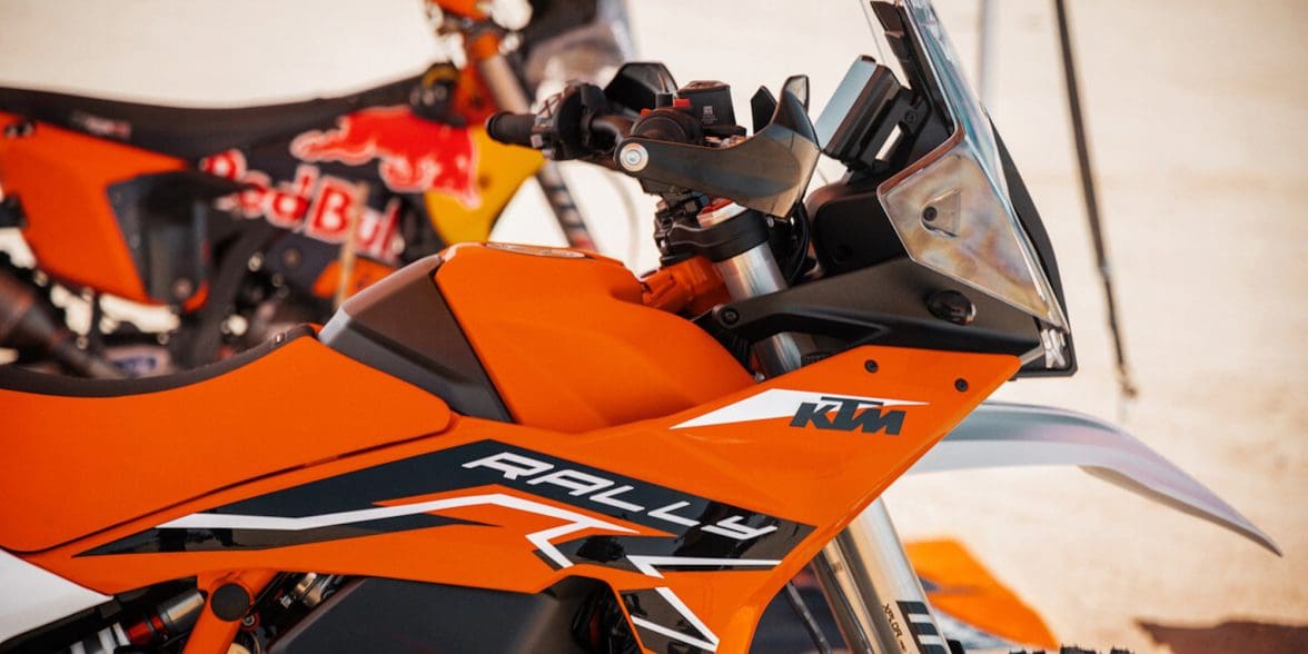 A view of the 2024 KTM 890 Adventure Rally. Media provided by KTM.