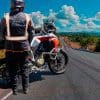 Mark with his Ducati Multistrada on the highwya