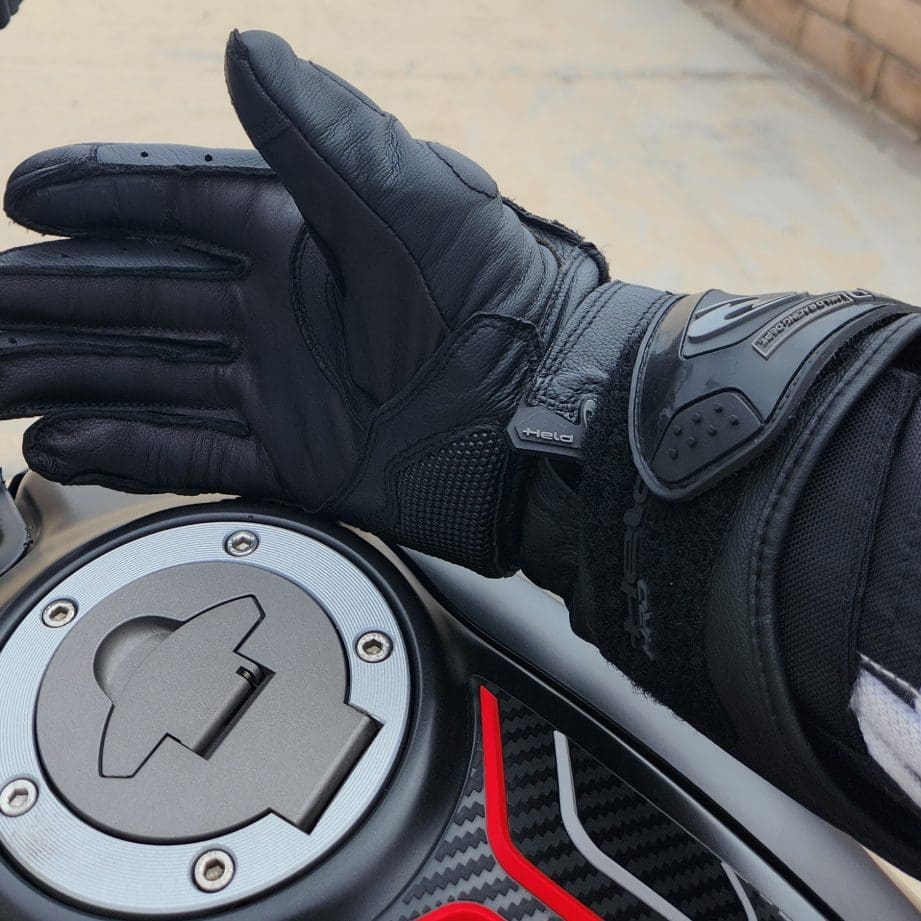 Held Chikara Pro Motorrad-Handschuhe – Aus Känguru- & Rindleder, Größe 11, Schwarz