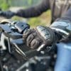 Carbo 7 gloves on Harley Davidson handlebars