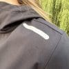 Left shoulder reflection strip on the Spidi Hoodie Armor Light Women's Jacket