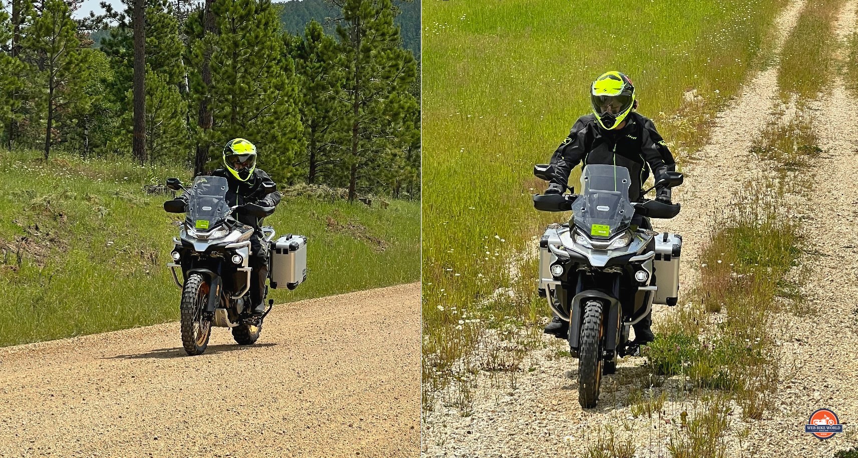 Riding the CFMoto Ibex 800T in the Black Hills of SD.