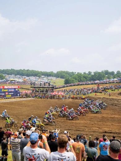 Riders participating in a previous round of MX. Media provided by Pro Motocross.