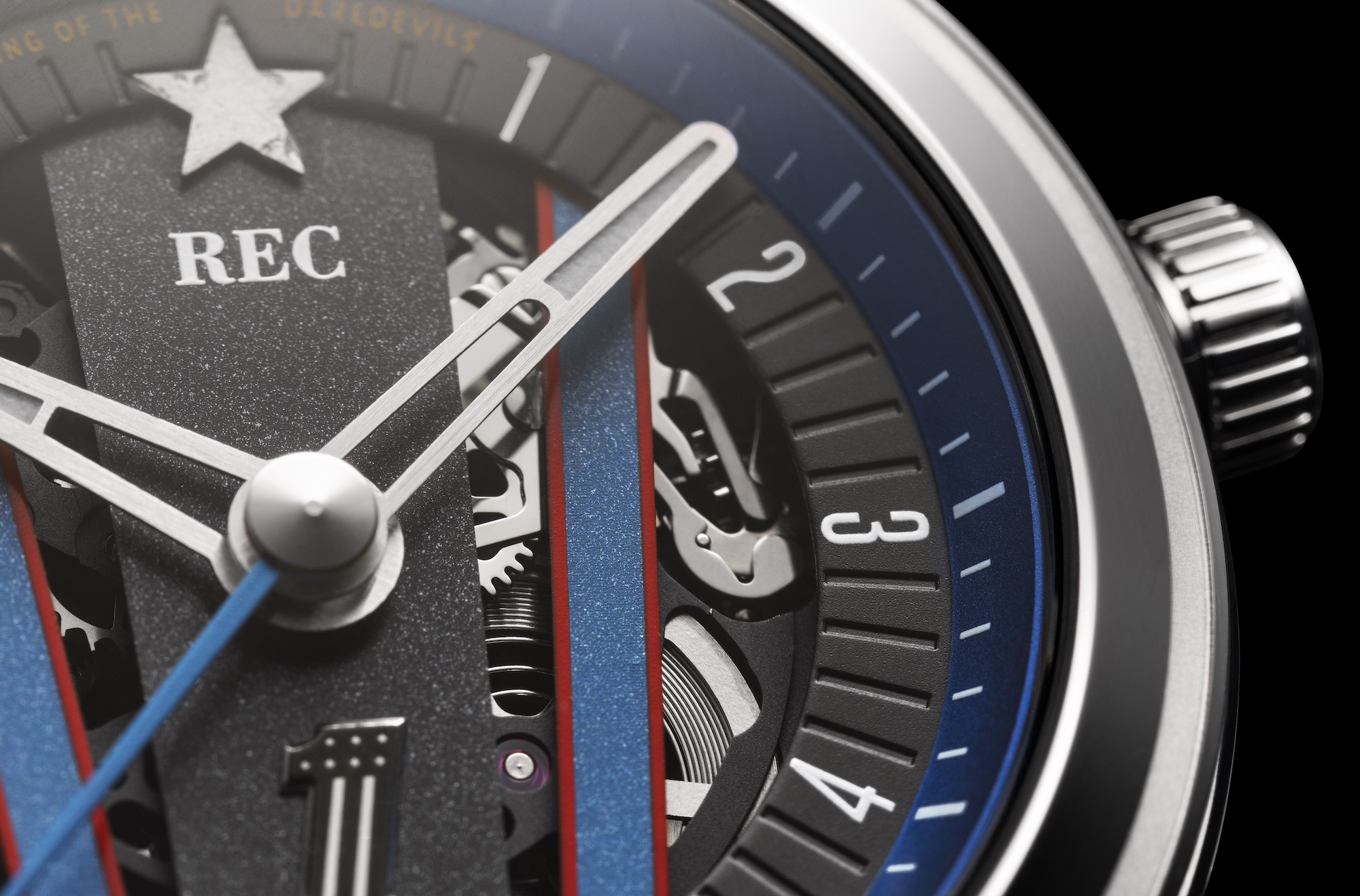 A view of the TTT Knievel. Media provided by REC Watches.