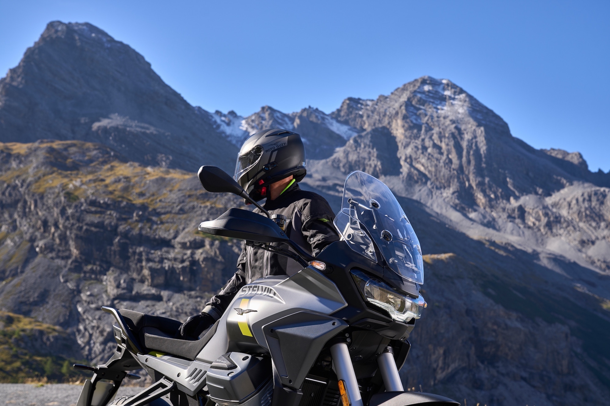 A view of Moto Guzzi's new Stelvio. All media provided by Moto Guzzi.