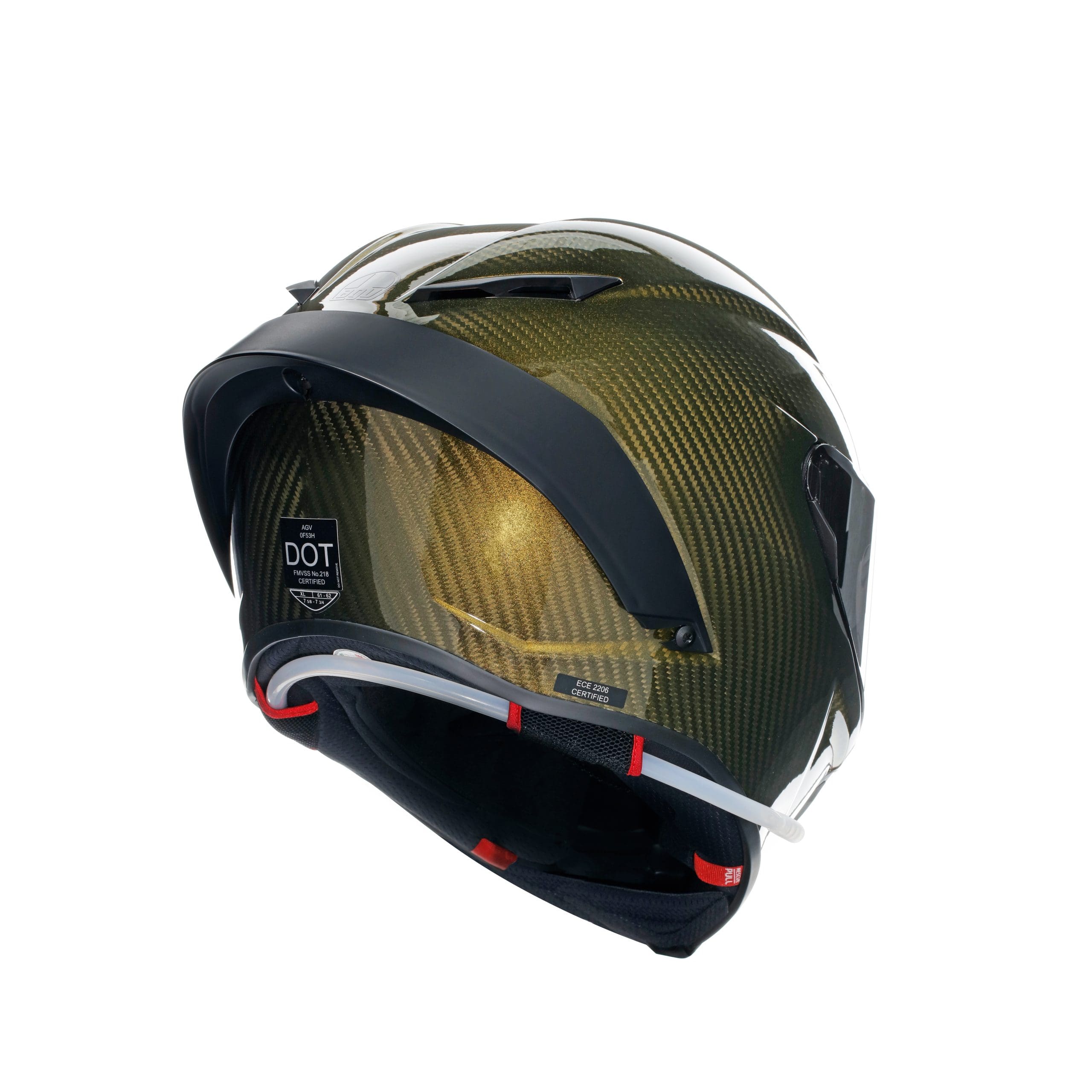 A view of AVG's new Limited Edition Pista GP RR Oro. All media provided by AGV.