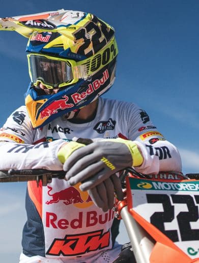 Tony Cairoli, now officially signed on with Ducati for a motocross program. Media sourced from RacerX.