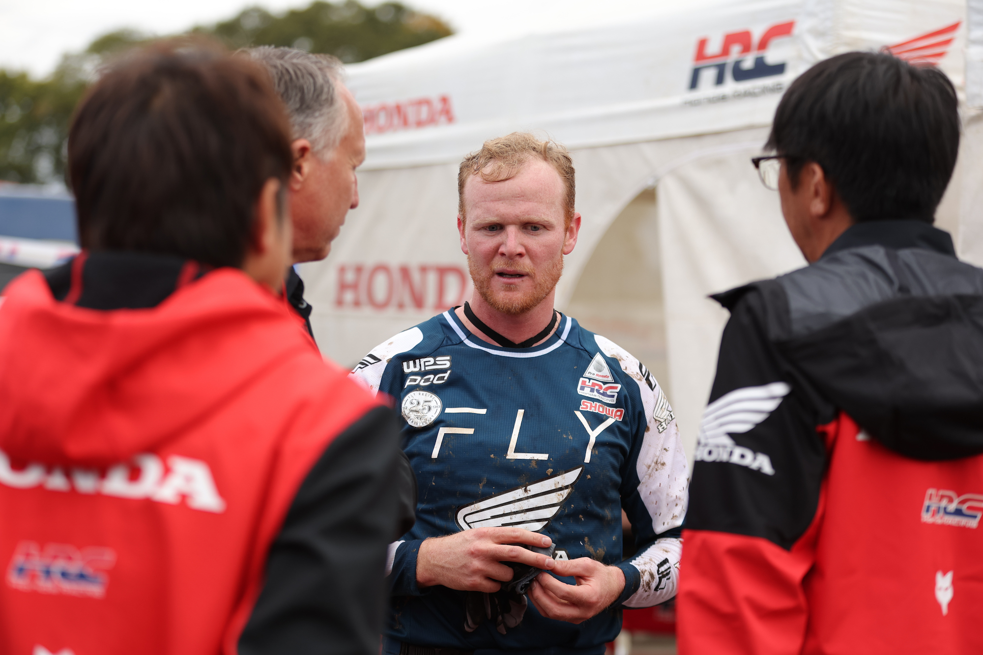 Trey Canard, Team HRC's rider for the brand's new electric motocross machine. Media provided by Honda. 