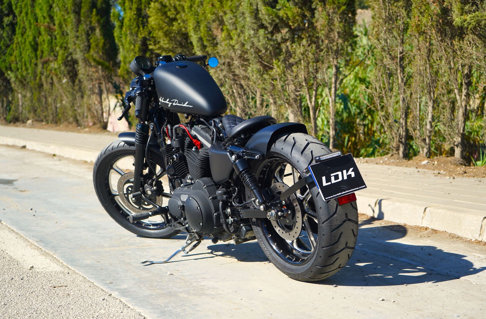 A view of the new Sportster Bobber RSD build courtesy of Francisco Alí Manén and his shop, Lord Drake Kustoms. Media provided by Francisco Alí Manén (LDK).