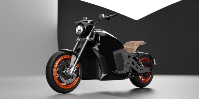 A view of Evoke's new electric cruiser, currently headed for American shores. Media courtesy of Evoke Motorcycles.