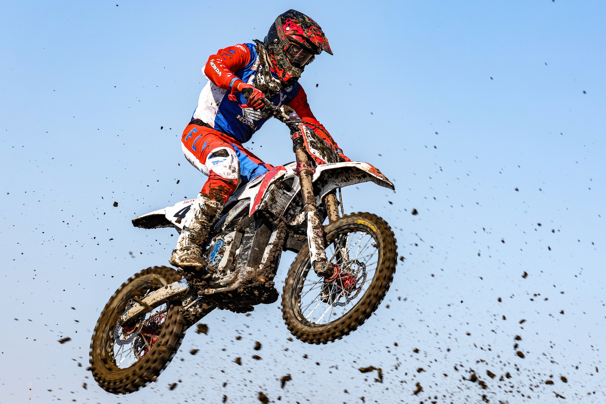 A view of Honda's electric motocross prototype at the All Japan Motocross Championship. Media provided by Honda.