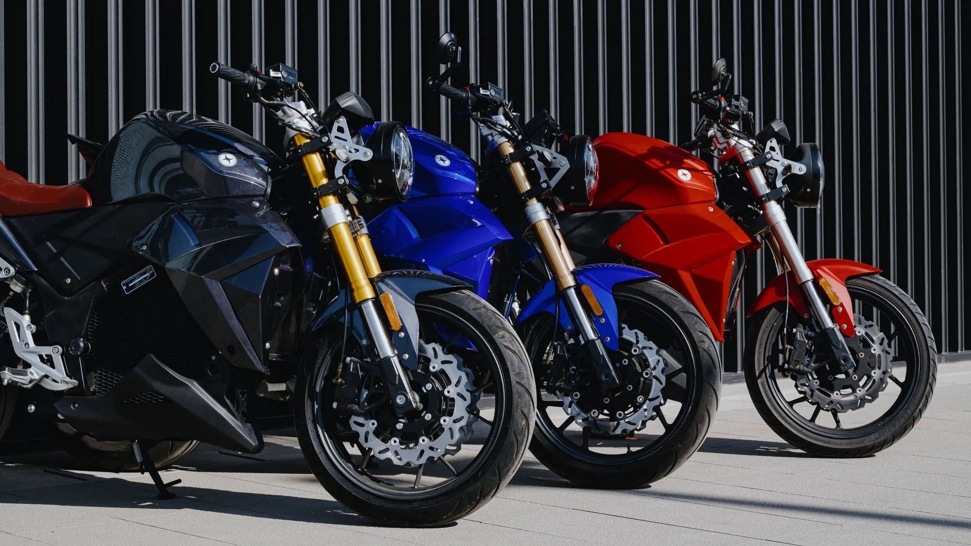 A view of Evoke's naked bike lineup. Media courtesy of Evoke Motorcycles.