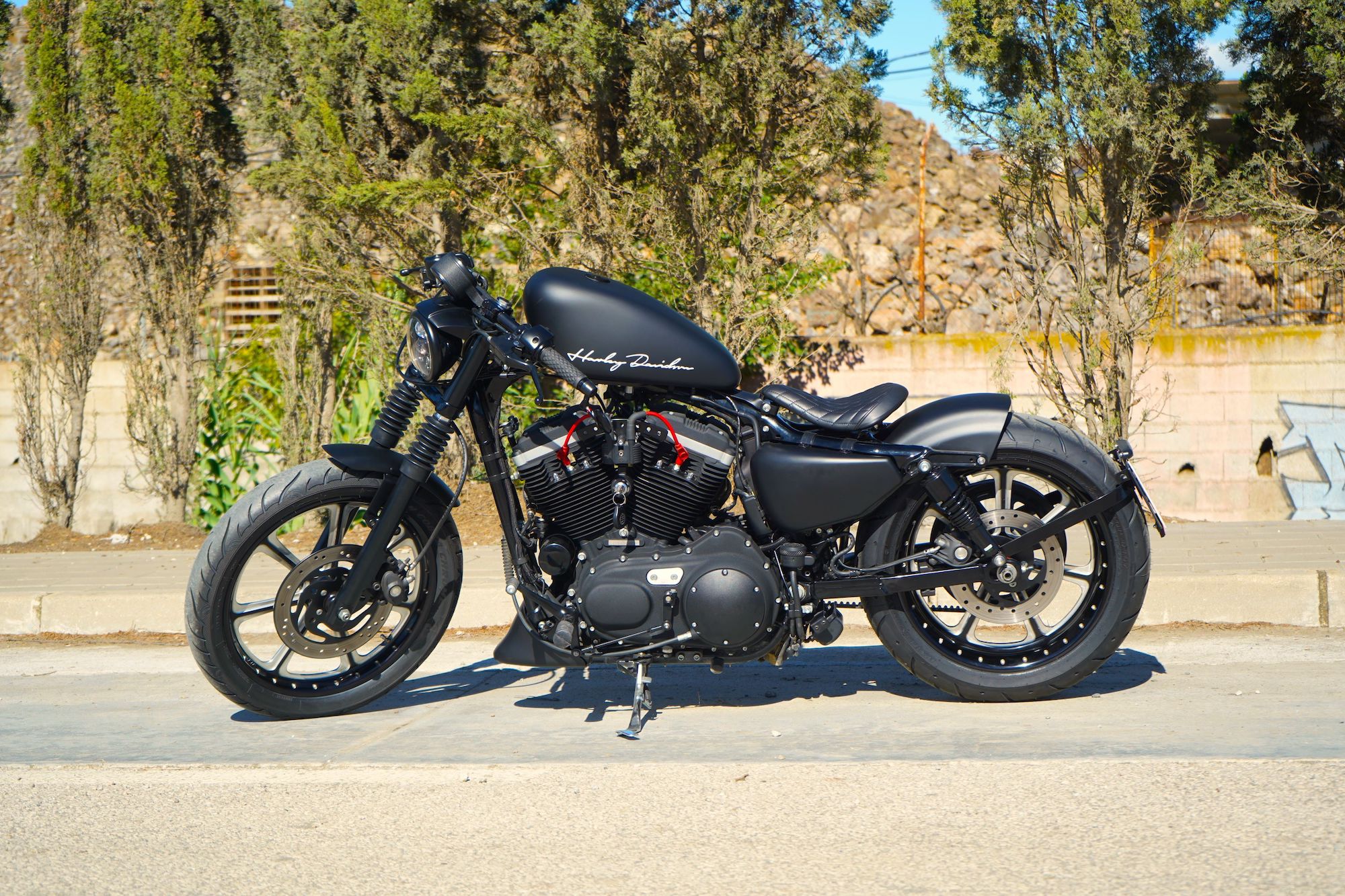 A view of the new Sportster Bobber RSD build courtesy of Francisco Alí Manén and his shop, Lord Drake Kustoms. Media provided by Francisco Alí Manén (LDK).