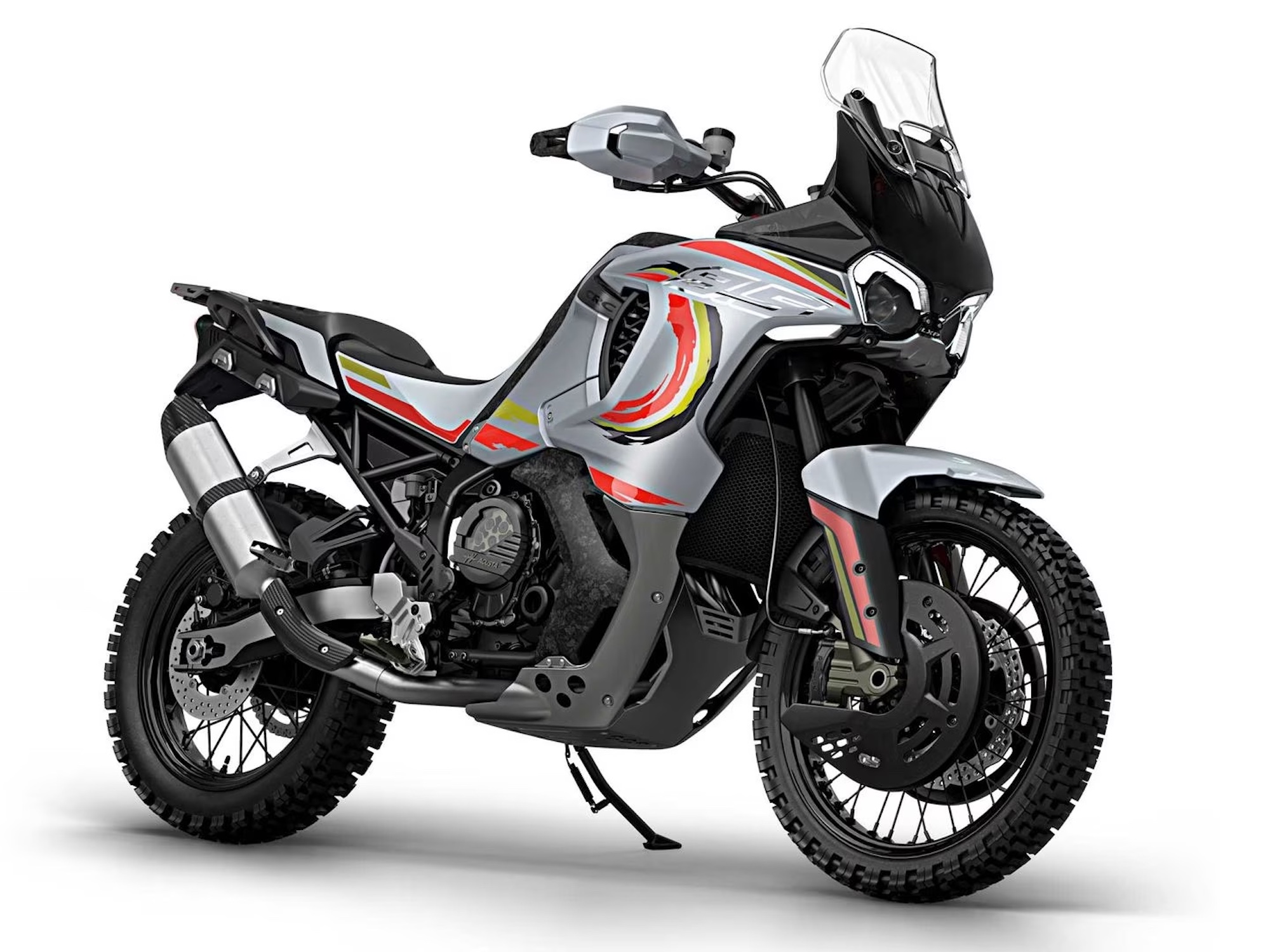 A view of MV Agusta's Lucky Explorer 9.5, which has been rebranded to "Enduro Veloce." Media sourced from CycleWorld.