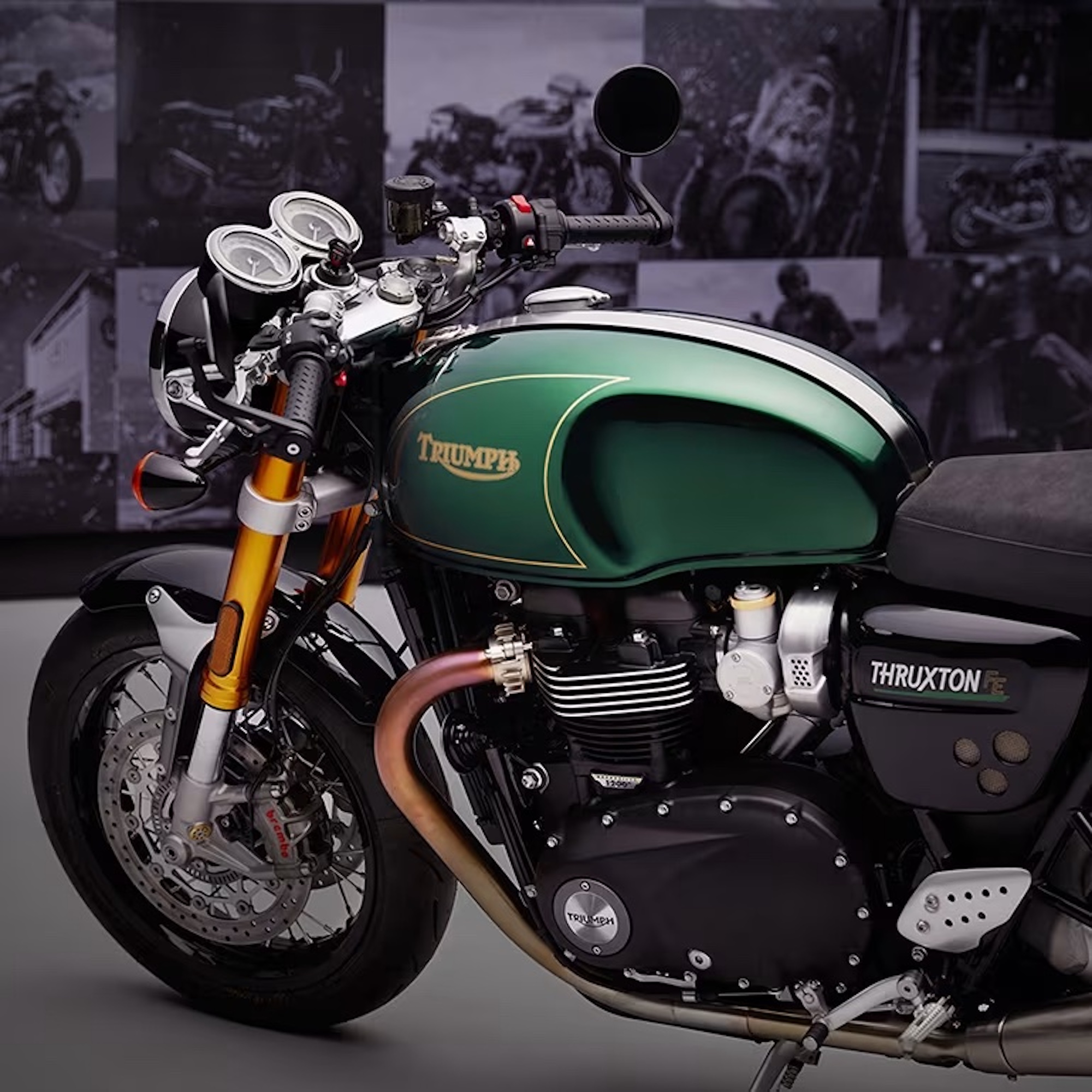 A view of Triumph's 2025 Thruxton FE (Final Edition). All media provided by Triumph.