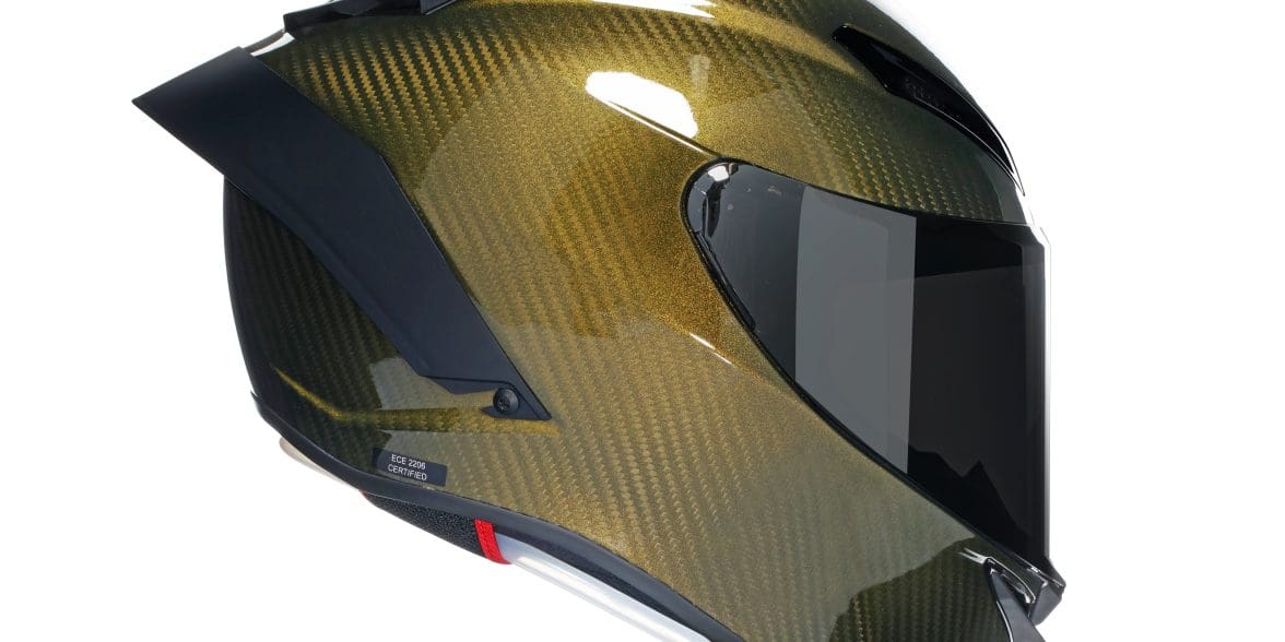 A view of AVG's new Limited Edition Pista GP RR Oro. All media provided by AGV.