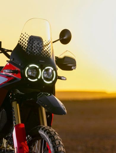 A view of the all-new 2024 Ducati DesertX Rally. All media provided by Ducati.