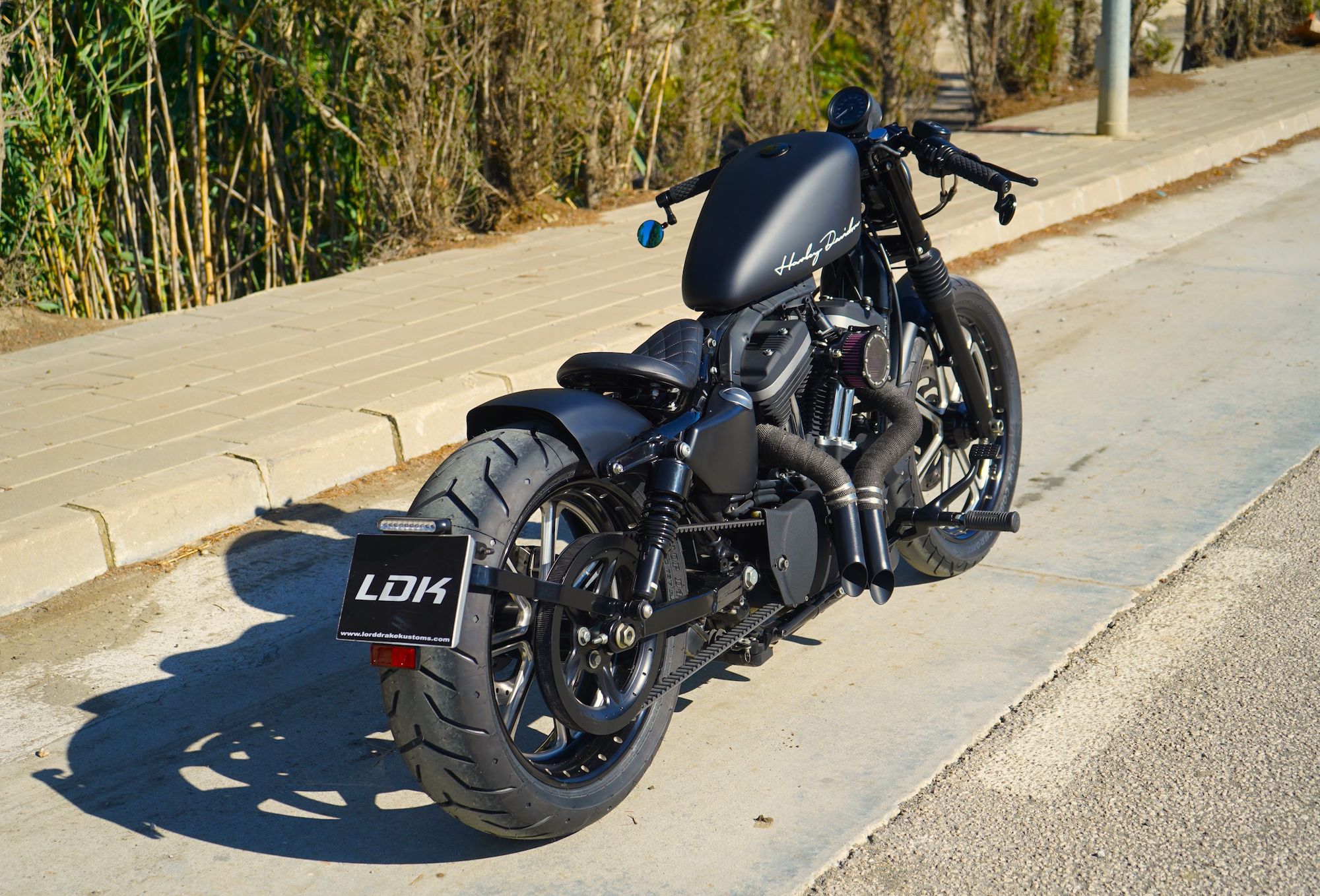 A view of the new Sportster Bobber RSD build courtesy of Francisco Alí Manén and his shop, Lord Drake Kustoms. Media provided by Francisco Alí Manén (LDK).