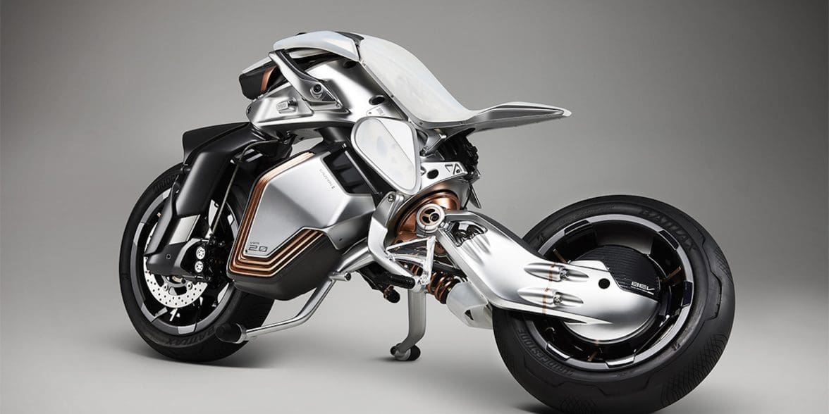 A view of Yamaha's MOTOROiD2 concept bike. All media provided by Yamaha.