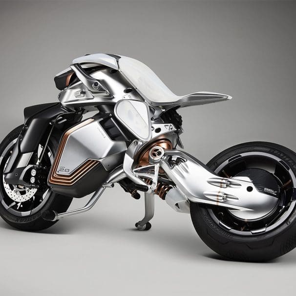 A view of Yamaha's MOTOROiD2 concept bike. All media provided by Yamaha.