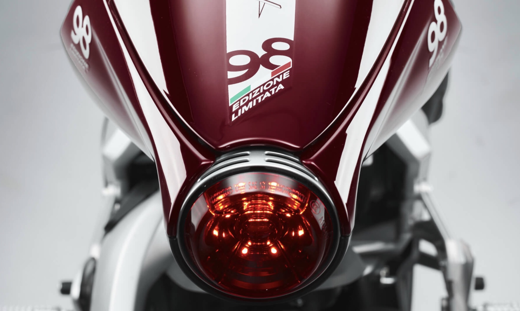 A view of MV Agusta's Superveloce 98 Edizione Limitata. All media provided by MV Agusta.