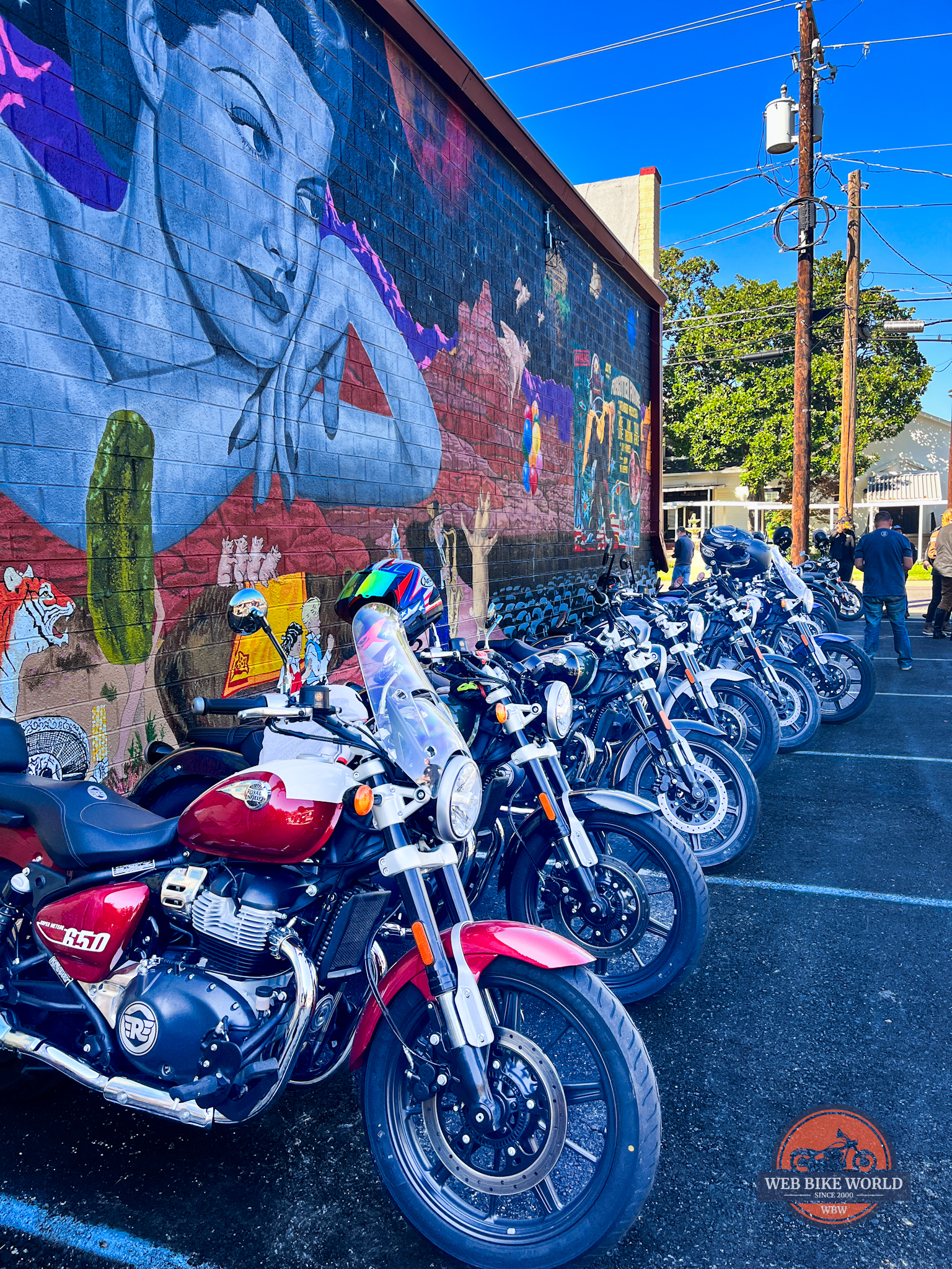 A view of Royal Enfield’s new-to-America Super Meteor 650. All rights reserved.