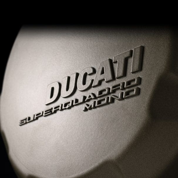 Ducati's new single-cylinder engine: The "Superquadro Mono." Media provided by Ducati.